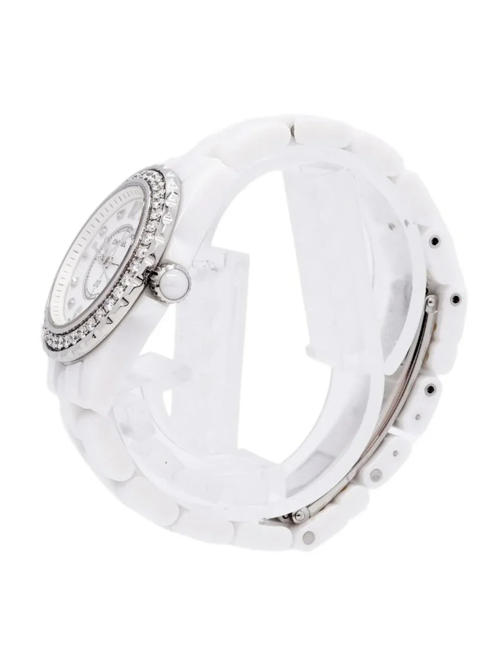 Chanel Diamond White Dial Watch